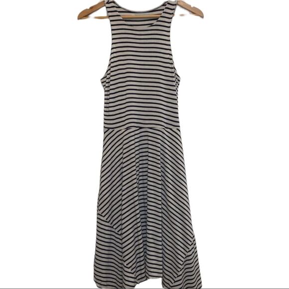 😊 3/$30 Maurices dress black & white stripes sleeveless Sz XS has POCKETS - Picture 2 of 12